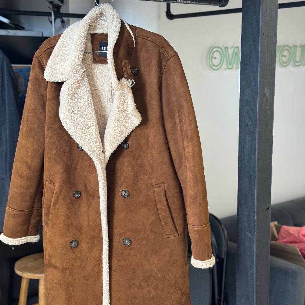 Guess Faux Shearling Coat